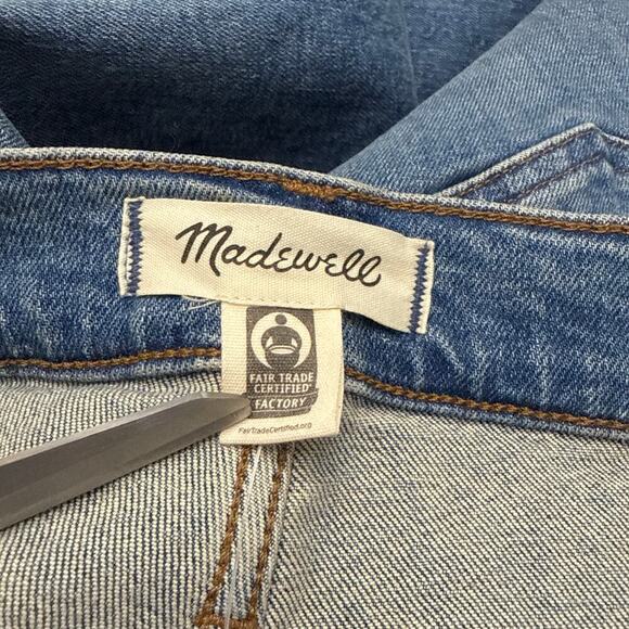 Madewell Mid Rise Kick Out Jeans Womens Size 33 Blue Stretch - Picture 2 of 11